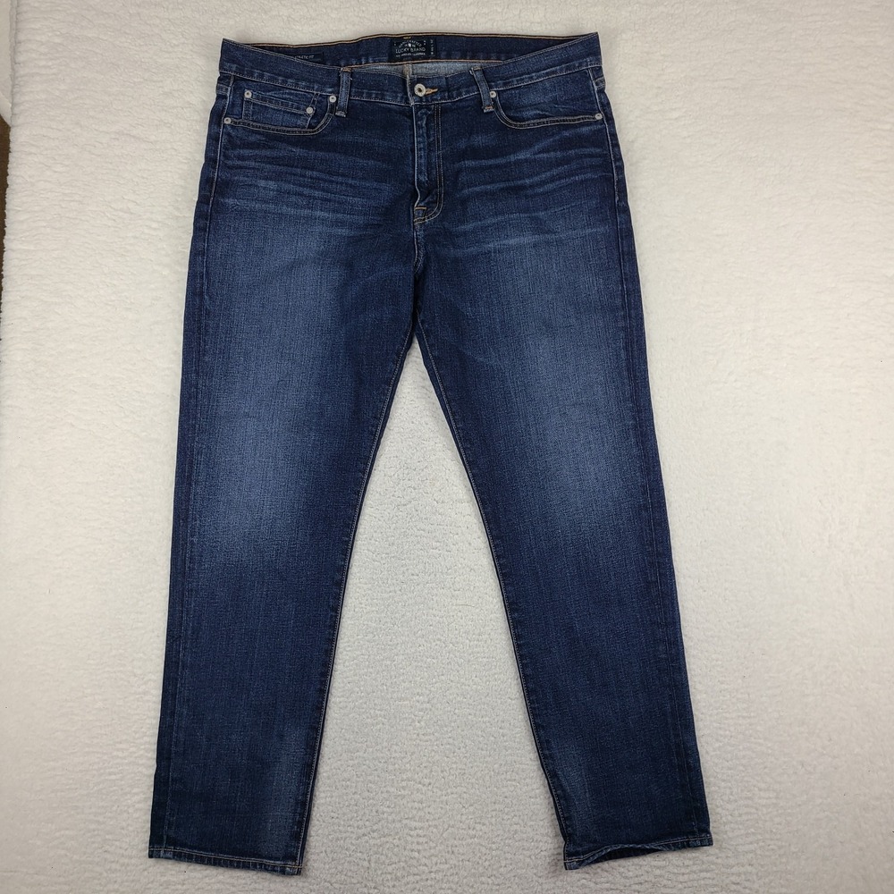 Lucky Brand Jeans Mens 40x32 Blue 410 Athletic Fit Dark Wash Denim